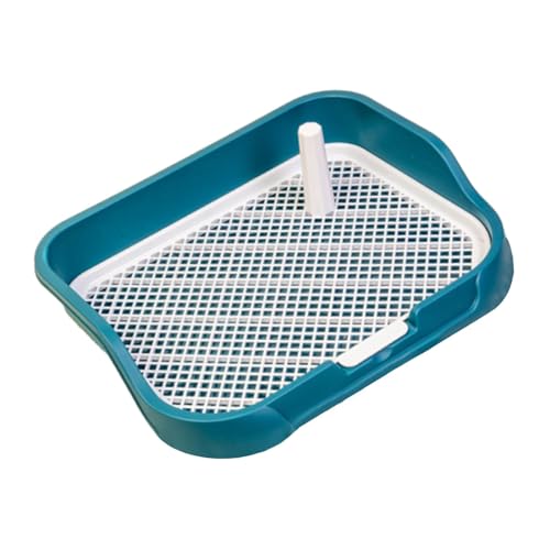 Hundetöpfchentoilette mit Säule, Haustier-Trainingstoilette mit Gitter für den Innenbereich, Veranda, Boden-Pad, Halter, Hundetoilette für Welpen, Dunkelgrün Hundetöpfchentoilette mit Säule, Haustier-Trainingstoilette mit Gitter für den Innenbereich, Veranda, Boden-Pad, Halter, Hundetoilette für Welpen, Dunkelgrün von PawwJoy