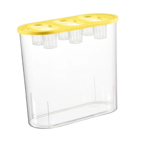 Hydrokultur-Anbaukasten für den Innenbereich, Mini-Aquarium, transparent, Hydrokultur-Pflanzkasten, 29,2 x 11,8 x 28,1 cm, Gelb von PawwJoy