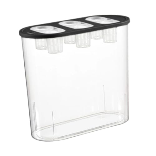 Hydrokultur-Anbaukasten für den Innenbereich, Mini-Aquarium, transparent, Hydrokultur-Pflanzkasten, 29,2 x 11,8 x 28,1 cm, Schwarz von PawwJoy