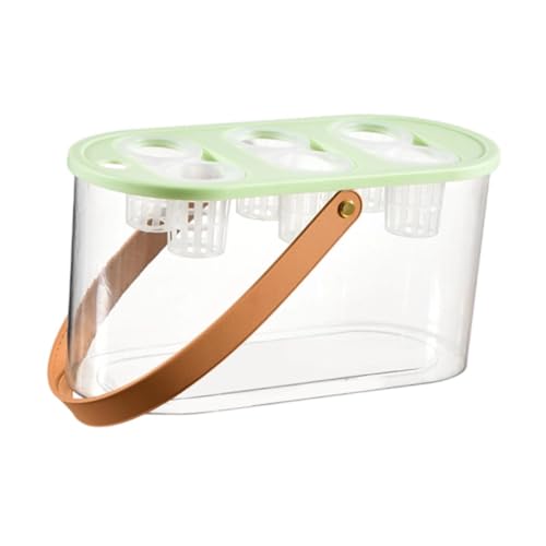 Hydrokultur-Züchterbox für den Innenbereich, Mini-Aquarium mit 6 Löchern, Hydrokultur-System, Pflanzbehälter für Zuhause, Gemüsepflanzung, Grün von PawwJoy