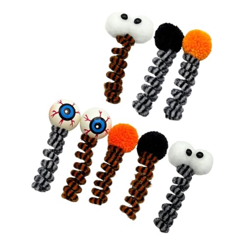 Interaktives Halloween-Katzenspielzeug, Teaser, interaktives Haustierspielzeug, tragbare Dekoration, Partygeschenke für Wohnzimmer, Schlafzimmer, Geschenk, 8 Stück Interaktives Halloween-Katzenspielzeug, Teaser, interaktives Haustierspielzeug, tragbare Dekoration, Partygeschenke für Wohnzimmer, Schlafzimmer, Geschenk, 8 Stück von PawwJoy