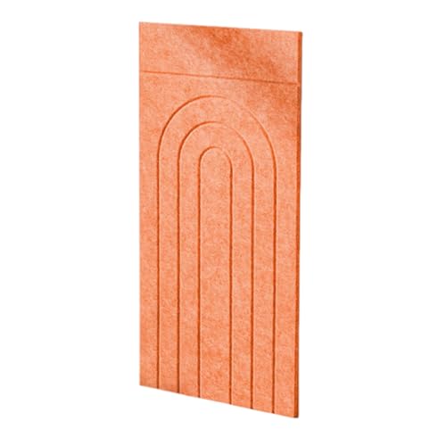 Kratzmatte für Katzen, vertikaler Filz-Kletterkratzer mit selbstklebendem Klebeband für Sofa, Boden, Wand, Möbelschutz, 30 x 60 cm, Orange von PawwJoy