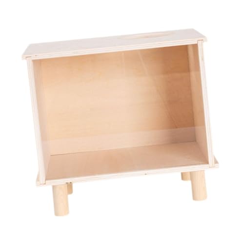 PawwJoy Hamster Grabkasten Spielzeug Burrow Box mit klarem Fenster Sandbad Haus für kleine Haustiere Größe M - Medium von PawwJoy