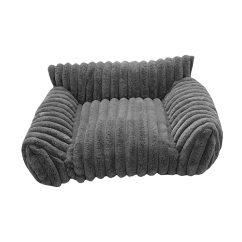 PawwJoy Haustier-Couch-Bett, Katzen-Sofa, Bett, rutschfest, für Kätzchen, Katzen, kleine Hunde, Welpen, 50 x 40 x 20 cm, Grau PawwJoy Haustier-Couch-Bett, Katzen-Sofa, Bett, rutschfest, für Kätzchen, Katzen, kleine Hunde, Welpen, 50 x 40 x 20 cm, Grau von PawwJoy