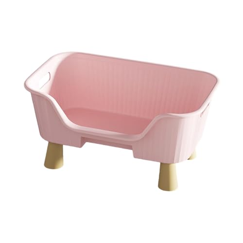 PawwJoy Haustier-Hängematte, Bett, Möbel, bequem, Aktivitätszentrum, einfache Reinigung, waschbar, erhöhtes Katzenbett, Katzenschlafnest für Katzen, Größe M, Rosa von PawwJoy
