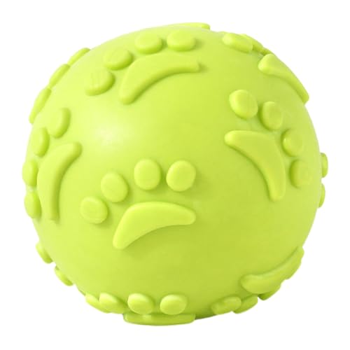 PawwJoy Hundespielzeug, Ball, quietschendes Kauspielzeug für aggressive Kauer, kleine, mittelgroße und große Rassen, Gummi-Kauball, Grün PawwJoy Hundespielzeug, Ball, quietschendes Kauspielzeug für aggressive Kauer, kleine, mittelgroße und große Rassen, Gummi-Kauball, Grün von PawwJoy