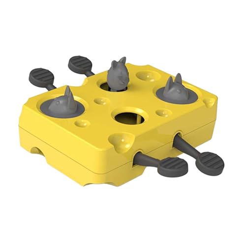 PawwJoy Interaktives Leckerli-Puzzle Katzenspielzeug Slow Feeder Anreicherung Spielzeug Langsames Füttern Haustier Training Katze Leckerli Futterspender von PawwJoy