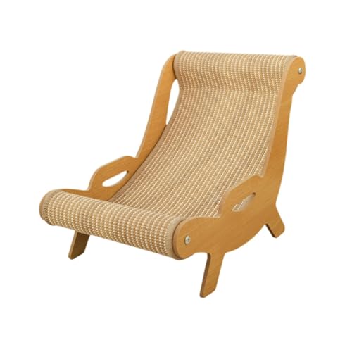 PawwJoy Katzenliege aus Sisal, Liegestuhl zum Ausruhen von Krallen, Spielzeug, Möbelschutz, Haustier-Strandkorb, Liege für Katzen, Welpen, Hunde von PawwJoy