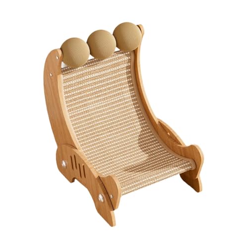 PawwJoy Kratzball für Katzen, Sisal, Möbelschutz, Chaisel, Katzenbett für Hunde, Kätzchen, zum Entspannen, Schlafen, Krallen, 45 x 34 x 45 cm von PawwJoy