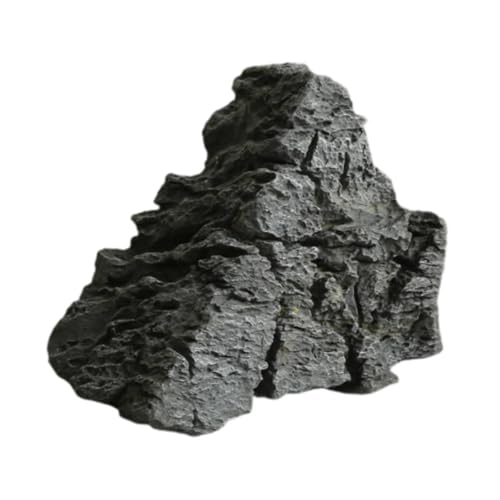 PawwJoy Künstliche Landschaft, Felsdekoration, leichter Kunststein, PU-Schaum, dekorativer Stein für Garten, Aquarium, Hinterhof, 33 x 20 x 25 cm von PawwJoy