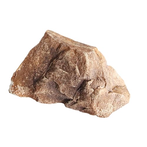 PawwJoy Künstliche Landschaft, leicht, realistisch, PU-Sandstein, Ornament für Aquarium, Dekoration, Flüsse im Freien, Hotels, 32 x 25 x 17 cm, Gelb von PawwJoy