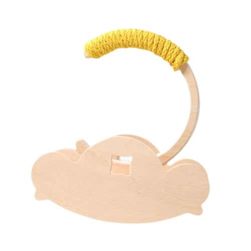 PawwJoy Papageien-Spielplatz-Trainingstisch, interaktives Vogelspiel, stehend, Übungsspielzeug, Spielständer für Lovebird Conure Wellensittiche - Gelb von PawwJoy