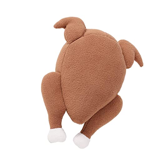 PawwJoy Roast Turkey Quietschendes Hundespielzeug Slow Feeder Interaktives Puzzle mit Quietscher für große Rassen Hunde und Katzen von PawwJoy