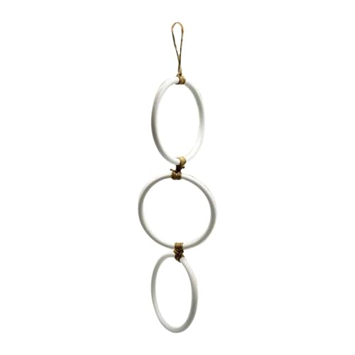 PawwJoy Schlangenkletter-Anreicherungsringe zum Aufhängen, Reptilienkäfig, Dekoration, Übungsspielzeug für Ball, Pythons, Maisschlangen, Geckos, Einsiedlerkrebse, 41,9 cm, Weiß PawwJoy Schlangenkletter-Anreicherungsringe zum Aufhängen, Reptilienkäfig, Dekoration, Übungsspielzeug für Ball, Pythons, Maisschlangen, Geckos, Einsiedlerkrebse, 41,9 cm, Weiß von PawwJoy