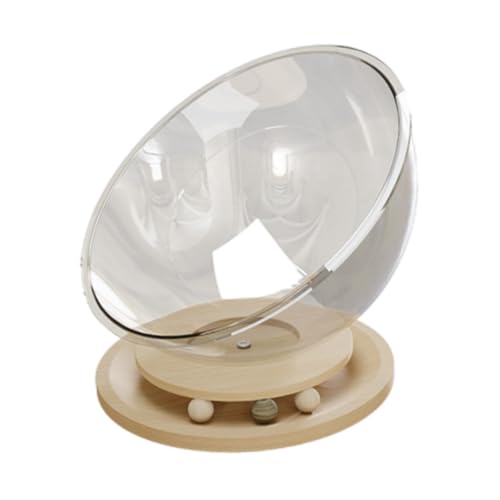 PawwJoy Space Capsule Katzenbett, Acrylholz, Haustiermöbel, für den Innenbereich, Katzen, Schlafnest, Aktivitätszentrum, Spielzeug, Massivholz, Größe XL von PawwJoy