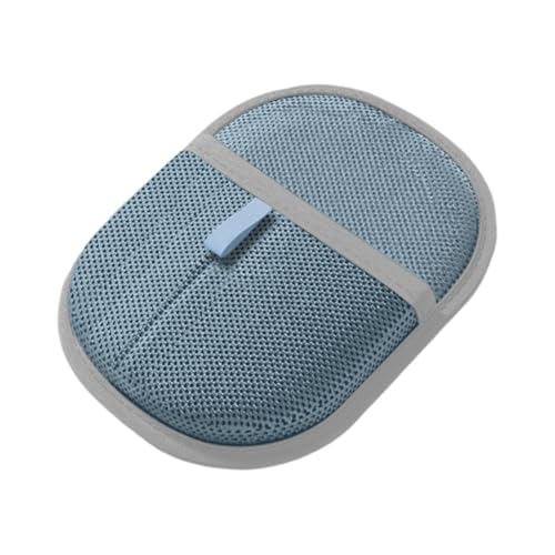 PawwJoy Tierhaarentfernungshandschuh für Katzen und Hunde, Fellpflege, Enthaarungsbürste, Tierfellentfernungswerkzeug für Haustierbetten, Welpen, Kleidung, Teppiche, 24 x 16 cm, Blau von PawwJoy