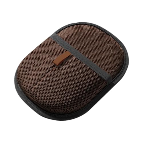 PawwJoy Tierhaarentfernungshandschuh für Katzen und Hunde, elektrostatischer Tierhaarentferner, Handschuh, Tierfellentfernungswerkzeug für Kleidung, Haustiere, Betten, Sofas, 24 x 16 cm, Dunkelbraun von PawwJoy