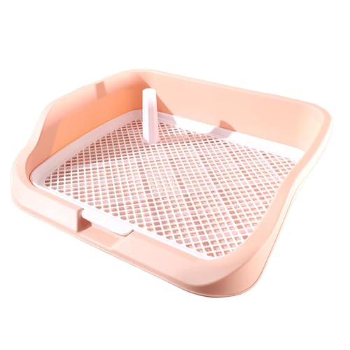 PawwJoy Welpen-Toiletten-Tablett, wiederverwendbar, für kleine und mittelgroße Hunde, für drinnen und draußen, erhöhtes Gehege, Hundetöpfchen, Haustier-Urinal, 54 x 45 x 13 cm von PawwJoy