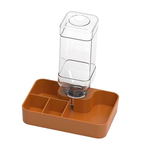 Reptilien-Futterstation für Reptilien, multifunktional, automatischer Wasserspender, Reptilienbewässerung für Schlangen, Schildkröten, Khaki, klein von PawwJoy