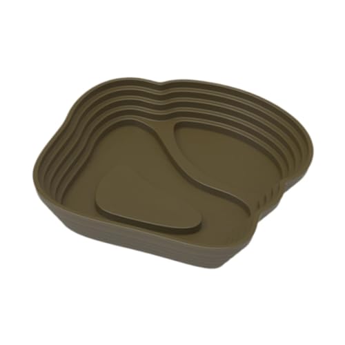 Reptilien-Wassernapf, groß, grün, Reptilien-Futternapf, Schildkröte, Badepool mit Rampe für Frösche, Schildkröten, Bartagamen, Einsiedlerkrebse, grün, klein von PawwJoy