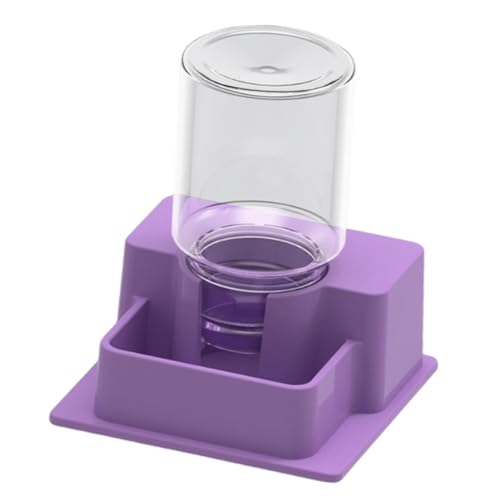 Reptilien-Wasserschale, automatischer Wasserspender für Geckos, Salamander, Chamäleons, leicht zu reinigen, Schildkröten-Wassernapf, 5,7 x 5,7 x 6,5 cm, Violett von PawwJoy