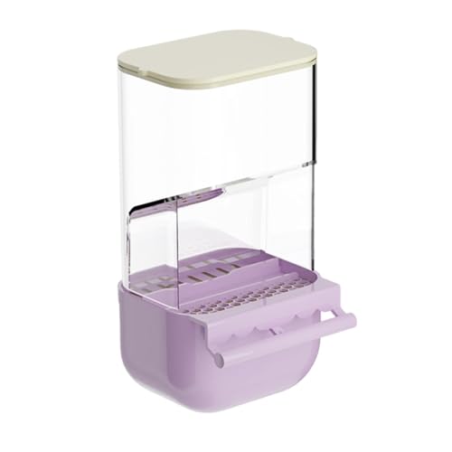 Vogelkäfig-Futterstation für Papageien, Futterspender für Papageien, Sittiche, Nymphensittiche, Kanarienvögel, kleine Vögel, Violett von PawwJoy