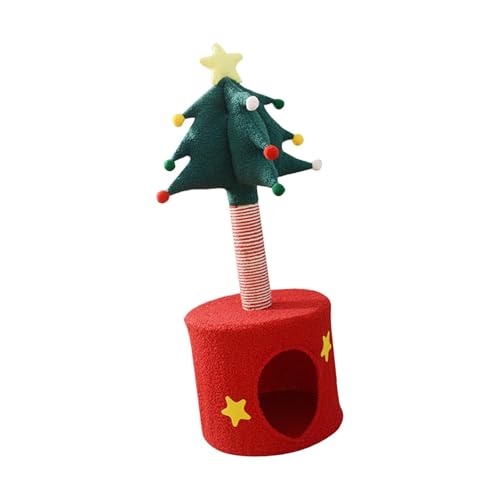 Weihnachtsbaum mit gemütlichem Versteck 34,8 x 85,1 cm, einzigartige Haustiermöbel für Heimdekoration, vielseitiger Sisal-Kratzer Weihnachtsbaum mit gemütlichem Versteck 34,8 x 85,1 cm, einzigartige Haustiermöbel für Heimdekoration, vielseitiger Sisal-Kratzer von PawwJoy