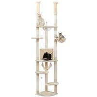 Pawz Road Deckenhoch Kratzbaum Luxus beige von Pawz Road