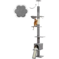 Pawz Road Deckenhoher Katzenbaumturm verstellbar grau Pawz Road Deckenhoher Katzenbaumturm verstellbar grau von Pawz Road