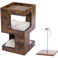 Pawz Road Kratzbaum Holz 2-stöckig braun von Pawz Road