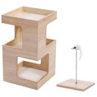 Pawz Road Kratzbaum Holz 2-stöckig von Pawz Road