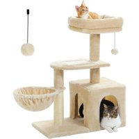 Pawz Road – Kratzbaum für Kitten – Hängematte & Höhle beige Pawz Road – Kratzbaum für Kitten – Hängematte & Höhle beige von Pawz Road