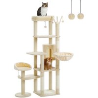 Pawz Road mehrstöckiger Kratzbaum 150cm beige von Pawz Road