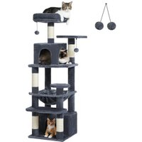 Pawz Road mittelgroßer Katzenbaum 136cm dunkelgrau von Pawz Road