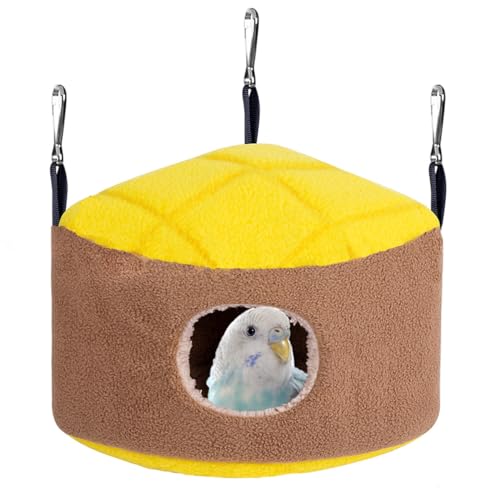 Paxikaka Papageien-Bettnest aus Baumwolle zum Aufhängen, Eckvogelhängematte von Paxikaka