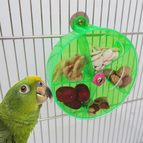 Paxikaka Papageien-Snack-Futterstation mit rotierendem Obsttablett von Paxikaka