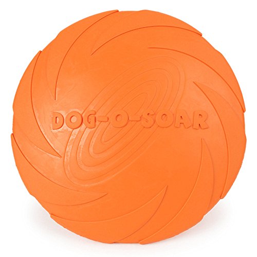 Payxuan Hundefrisbee Gummi,Orange Ø 15cm von Payxuan