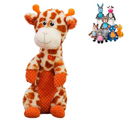 Pazvoza Max Unzerstörbares Kauspielzeug – Sehr Robustes Nylon & Sicherheitsmaterial, Zahnreinigung, Rindfleischduft, ideal für Aggressive Kauer (Giraffe) von Pazvoza