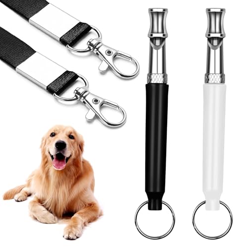 2 Stück Hundepfeife,Hundepfeife Rütter Rückruf,Hundepfeife Hochfrequenz Lautlos Hundetraining Zubehör,Erziehungshilfen für Hunde,Hundetraining Hundepfeifen,Hilfsmittel Pfeife Hund Rückruf von PceGan