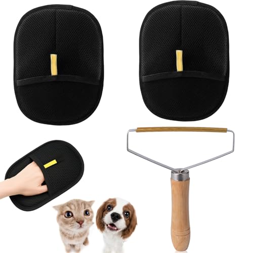 Tierhaarentferner Handschuh, Tierhaarentferner, 3 Stück Katzenhaarentferner, Wiederverwendbare Pet Hair Remover Glove and Fusselentferner Tierhaare, Flusenentferner für MöBel, Kleidung und Teppiche Tierhaarentferner Handschuh, Tierhaarentferner, 3 Stück Katzenhaarentferner, Wiederverwendbare Pet Hair Remover Glove and Fusselentferner Tierhaare, Flusenentferner für MöBel, Kleidung und Teppiche von PceGan