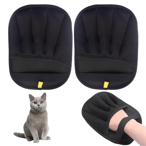 Handschuh Tierhaarentfernung, Tierhaarentferner, 2 Stück Wiederverwendbarer Tierhaarentferner Handschuh, Doppelseitig Katzenhaarentferner, Pet Hair Remover Gloves für Kleidung, MöBel und Teppiche von PceGan