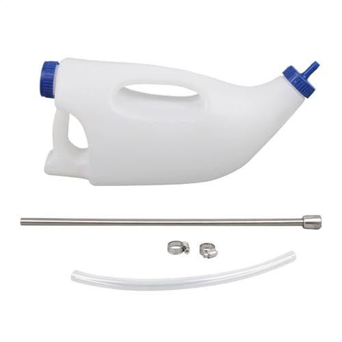 Pcingsia Calf Tube Feeder | Oral Fluid Drencher Esophageal | 4L Kalbmilchflasche Bauernhof Animal Feeder Medizinischer Milchtränner mit flexiblem Schlauch für Ziegen, Lämmer, Welpen, Schafe Pcingsia Calf Tube Feeder | Oral Fluid Drencher Esophageal | 4L Kalbmilchflasche Bauernhof Animal Feeder Medizinischer Milchtränner mit flexiblem Schlauch für Ziegen, Lämmer, Welpen, Schafe von Pcingsia