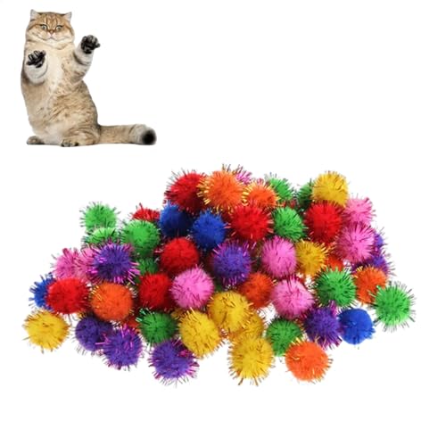 Pcingsia Glitzer-Poms zum Basteln – verschiedene Glitzer-Bommelbälle, 100 x Bastelbedarf, interaktives Spielzeug, dekoratives Material, Kunst und Handwerk für handgefertigte Kunstdekorationen Pcingsia Glitzer-Poms zum Basteln – verschiedene Glitzer-Bommelbälle, 100 x Bastelbedarf, interaktives Spielzeug, dekoratives Material, Kunst und Handwerk für handgefertigte Kunstdekorationen von Pcingsia