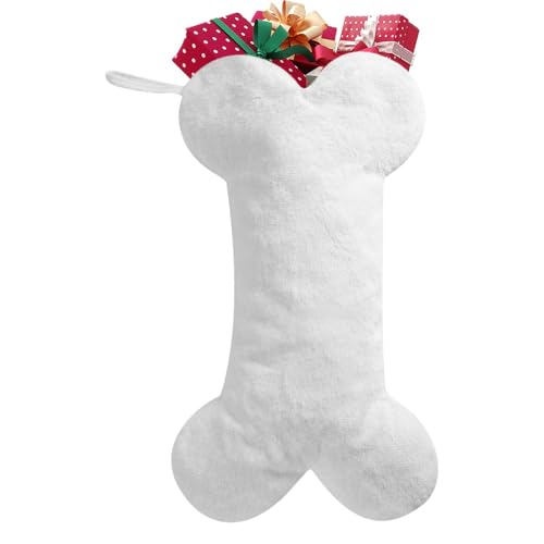 Pcingsia Hund Weihnachtsstrumpf - Knochenform Weihnachtsstrumpf Kamin Behang Strümpfe Tasche | Weihnachtssocke Dekoration Süßigkeiten Haltesack Strumpf Dekorationen für Hunde Katzen Pcingsia Hund Weihnachtsstrumpf - Knochenform Weihnachtsstrumpf Kamin Behang Strümpfe Tasche | Weihnachtssocke Dekoration Süßigkeiten Haltesack Strumpf Dekorationen für Hunde Katzen von Pcingsia