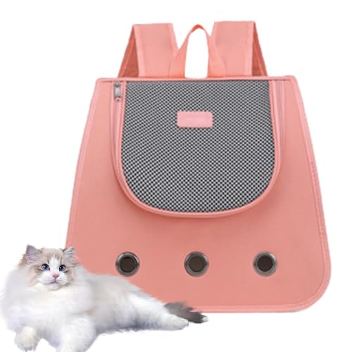 Pcingsia Katzenrucksäcke zum Tragen von Katzen, Hundetragerucksack, vollständig belüftetes Netzgewebe, verstellbar, tragbarer Rucksack für Katzen und Welpen, zum Wandern, Reisen, Spazierengehen, Pcingsia Katzenrucksäcke zum Tragen von Katzen, Hundetragerucksack, vollständig belüftetes Netzgewebe, verstellbar, tragbarer Rucksack für Katzen und Welpen, zum Wandern, Reisen, Spazierengehen, von Pcingsia