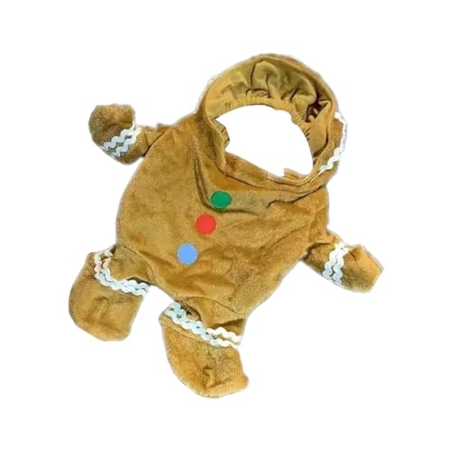 Pcingsia Lebkuchenmann-Hundekostüm, Weihnachtskostüm, -Kostüm für Haustiere, festliches Hundekostüm für Cosplay, Abschlussball Pcingsia Lebkuchenmann-Hundekostüm, Weihnachtskostüm, -Kostüm für Haustiere, festliches Hundekostüm für Cosplay, Abschlussball von Pcingsia