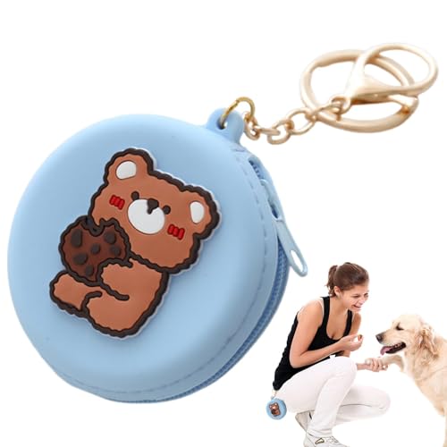 Pcingsia Leckerli-Trainingstasche für Hunde, Taschengröße, Reißverschluss-Design, wiederverwendbare Hundeleckerli-Taschen, Trainingstasche mit Schlüsselanhänger, Leckerli-Halter, Haustierzubehör für von Pcingsia