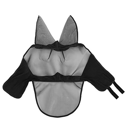 Pcivzxam Fliegenschutzmaske für Pferde, bequem, atmungsaktiv, Netzgewebe, Augen-Nasen-Ohr, Anti-Moskito, für Haushalt, Tier, Pferdeornament, Größe L von Pcivzxam