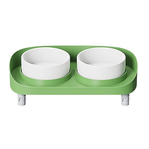 Pcivzxam Geneigter, Erhöhter Napf, Hohe Katzennäpfe, Ergonomischer, Stressfreier Futternapf für Haustiere, Erhöhte Katzennäpfe mit Rutschfestem Ständer, Grün Pcivzxam Geneigter, Erhöhter Napf, Hohe Katzennäpfe, Ergonomischer, Stressfreier Futternapf für Haustiere, Erhöhte Katzennäpfe mit Rutschfestem Ständer, Grün von Pcivzxam