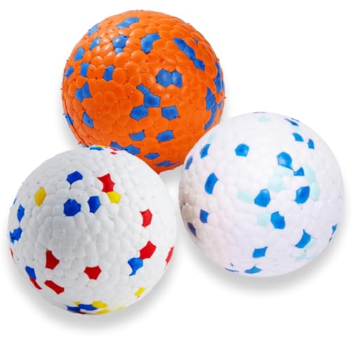 Hundeball, Hundeball Unzerstörbar, 3 Stück Ball Hund Spielzeug, Ideal Für Hundespielzeug Ball Aktivitäten, Outdoor Spielen, Schwimmen Und Training, FürMittelgroße, Kleine Hunde Und Welpen, Ø 6.3 cm von Pcone Kon